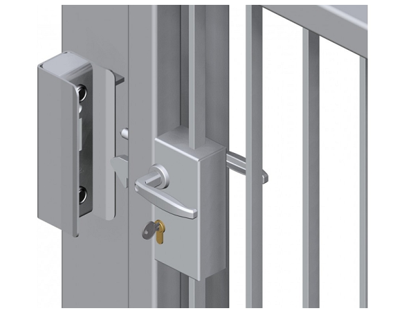 Battente chiuso per serrature a gancio, Q.40