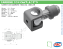 Cardine zinc. con cavallotto e boccola M18 a saldare - accessori