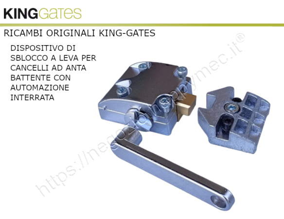 Serratura di sblocco con chiave a leva per automazioni "Intro