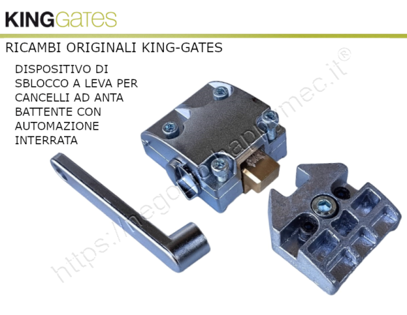 Serratura di sblocco con chiave a leva per automazioni "Intro