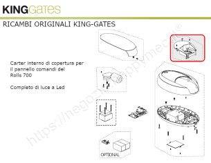 Cover con luce Led per Upgrade a Newgen Rolls 1200