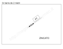 Profili metallici, Tondo pieno diam.4mm. zincato in barre da 2