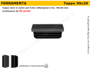  Confezione tappi rettangolari 30x20 mm (conf.da 20pz)