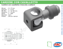 Cardine zinc. con cavallotto e boccola M27 a saldare - accessori