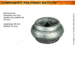 Borchia schiacciata per Qd...