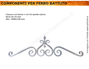 Cimasa con lancia e ricci...