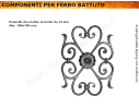 Pannello decorativo double-face h.380 mm L.300mm in tondo da 12
