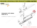 Parte 8 - Ricambio KINGgates - Kit fissaggio vite senza fine