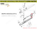 Parte 9 - Ricambio KINGgates - Chiocciola per JET XL  Gruppo