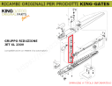 6 - Ricambio KINGgates - Gruppo riduzione JET XL 230