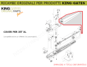 Parte 4 - Ricambio KINGgates - Guscio superiore per JET XL 