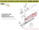 Parte 7 - Ricambio KINGgates - Vite senza fine per JET XL.