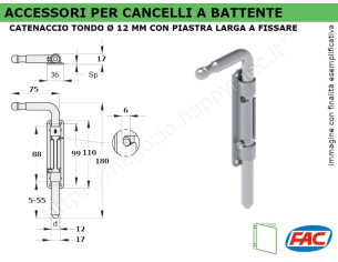 Catenaccio tondo diametro...