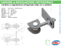 Cardine zincato M12 a regolazione ortogonale - accessori fac