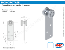 Carrello scorrevole zinc.2 ruote d.24 (tipo) per MR-C - accessori