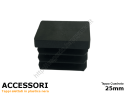 Confezione tappi quadri 25x25 mm (conf.da 10pz)