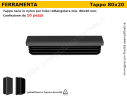 Confezione tappi rettangolari 80x20 mm (conf.da 10pz)