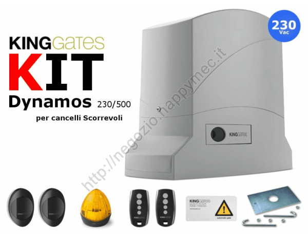 DyKit 230/500 automazione Dynamos 230V per cancelli scorrevoli