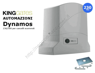 Dynamos 500 motore 230V con centrale per cancelli scorrevoli