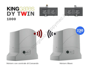 DyTwin 1000 coppia di motori 230V per cancelli scorrevoli a 2
