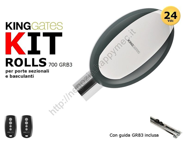 Kit "ROLLS-700" per porte basculanti e sezionali con guida di