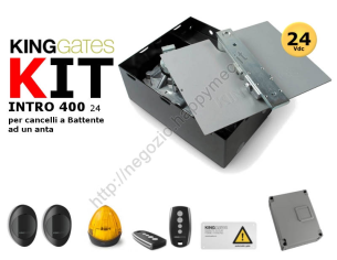 Kit automazione "Intro 24-400" 24V - 1 motore con casse di