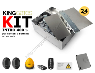 Kit automazione "Intro 24-400" 24V - 1 motore, casse di