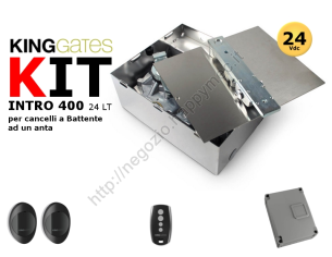 Kit automazione "Intro 24-400" 24V Lite 1 motore, casse di
