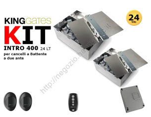 Kit automazione "Intro 24-400" 24V Lite 2 motori, casse di
