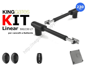 Kit automazione LT per cancelli a battente "Linear500" 230V