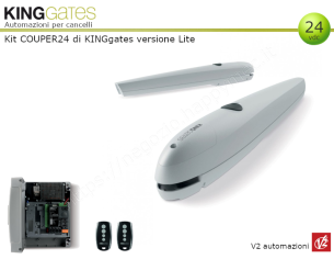 Kit automazione LT per cancelli a battente con motori