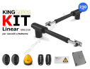 Kit automazione per cancelli a battente "Linear500" 230V stelo