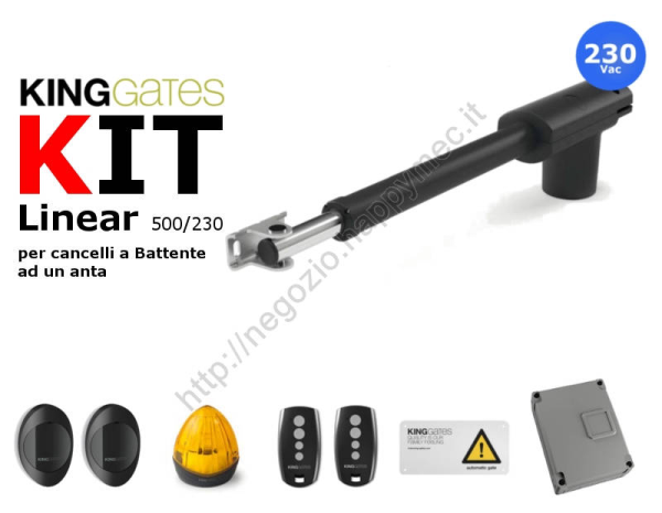 Kit automazione per cancelli ad 1 anta "Linear500" 230V stelo