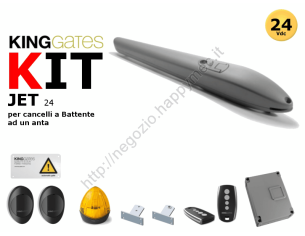 Kit Jet grigio, automazione 24V per cancelli 1 anta fino 600kg
