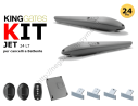 Kit Jet LT grigio, automazione 24V per cancelli 2 ante fino