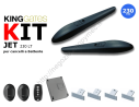 Kit Jet LT nero, automazione 230V per cancelli 2 ante fino 600kg