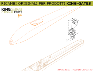 2) Ricambio KINGgates - Gruppo madrevite JET