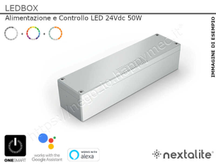 LedBox.50 Centrale di comando per Led 24Vdc 50W