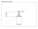 Profilo a T 30x30x5 grezzo in barre da 3 metri in ferro